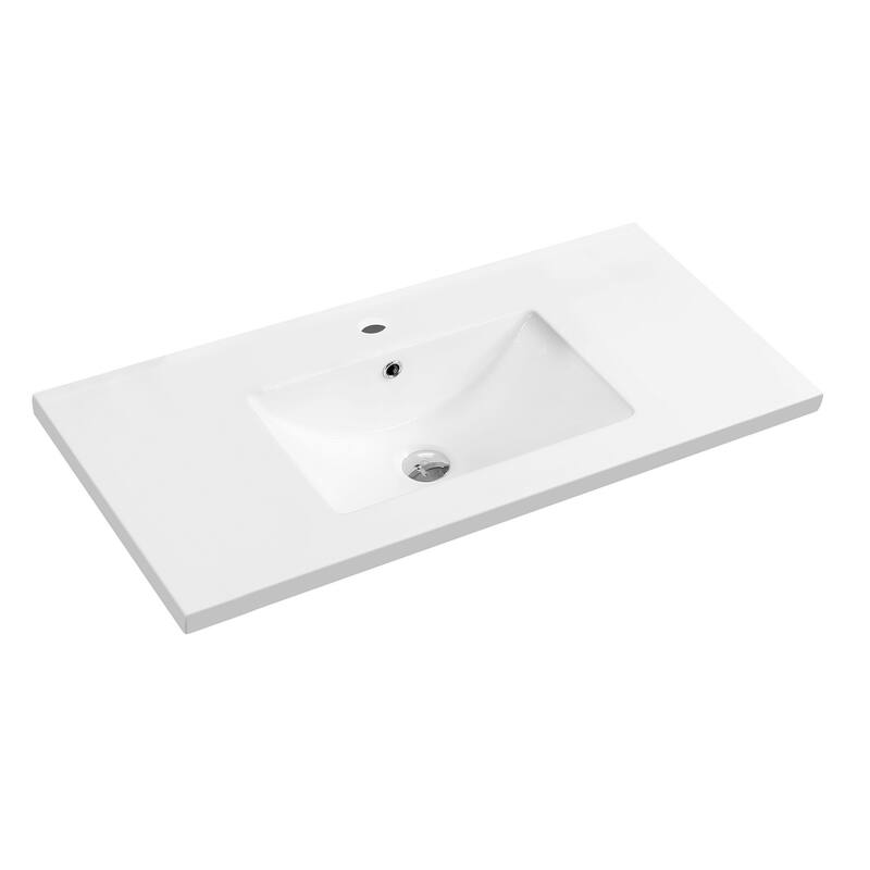 Dowell 18" FTB Ceramic Single Bathroom Vanity Basin Bed Bath & Beyond 33939883